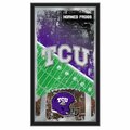 Holland Bar Stool Co TCU 15" x 26" Football Mirror MFtblTexChr